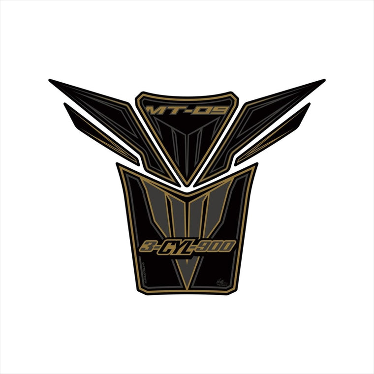 モトグラフィックス｜タンクパッド BLK/GLD ｜MT-TY022KA