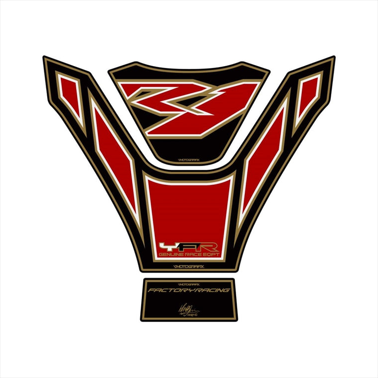 モトグラフィックス｜タンクパッド BLK/RED/GLD ｜MT-TY025KRA