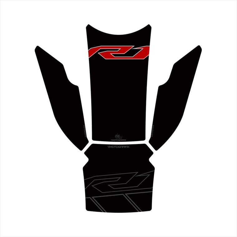 モトグラフィックス｜タンクパッド BLK/RED ｜MT-TY026KR