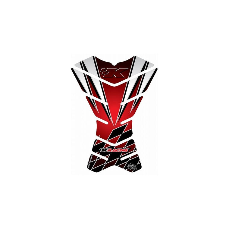 モトグラフィックス｜タンクパッド RED/SLV ｜MT-X3K2R