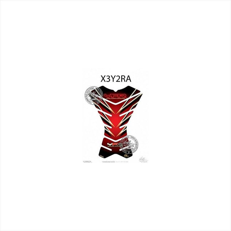 モトグラフィックス｜タンクパッド RED/BLK ｜MT-X3Y2RA