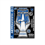 モトグラフィックス｜タンクパッド BLU/WHT ｜MT-TH027BW