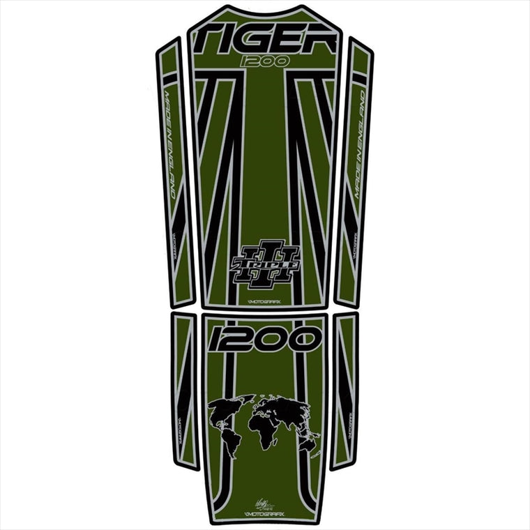 モトグラフィックス｜タンクパッド UNION JACK/GRN ｜MT-TT028GJ