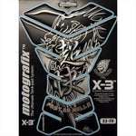 モトグラフィックス｜タンクパッド BLK/GRY、CHR/SLV ｜MT-X3-FH