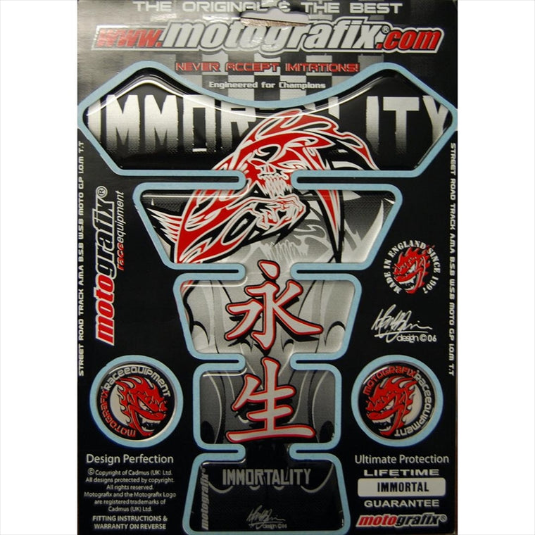 モトグラフィックス｜タンクパッド SLV/BLK、RED ｜MT-IMMORTAL