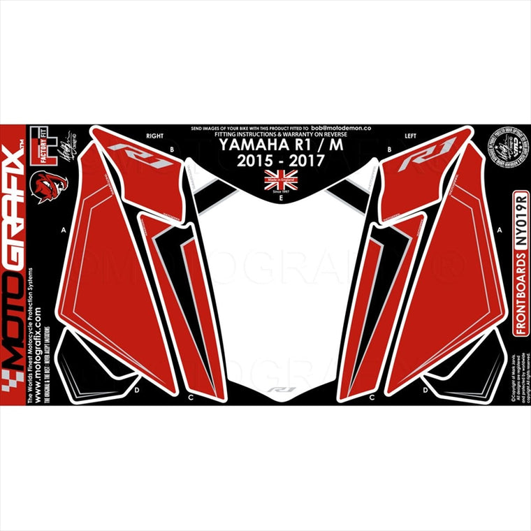 MOTO GRAFIX(モトグラフィックス)ボディパッド FRONT MT-NY019R