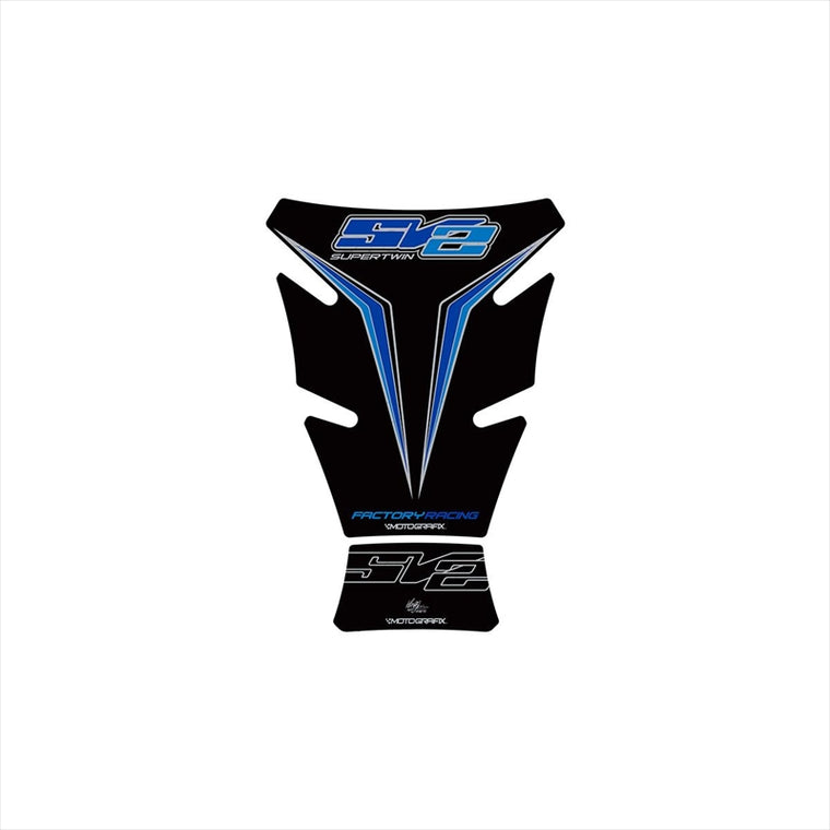 モトグラフィックス｜タンクパッド BLK/BLU ｜MT-TS028KB