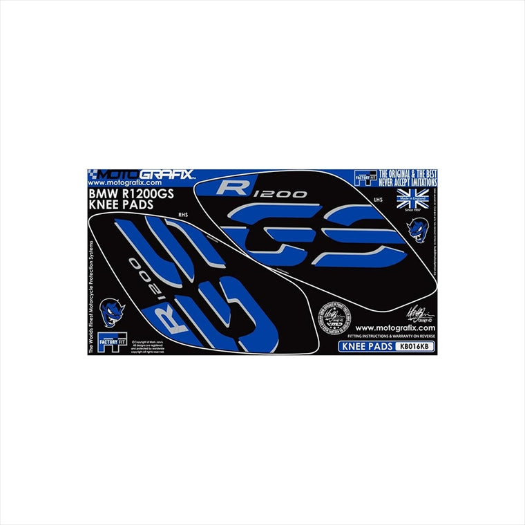 モトグラフィックス｜ボディパッド KNEE BLK/BLU ｜MT-KB016KB