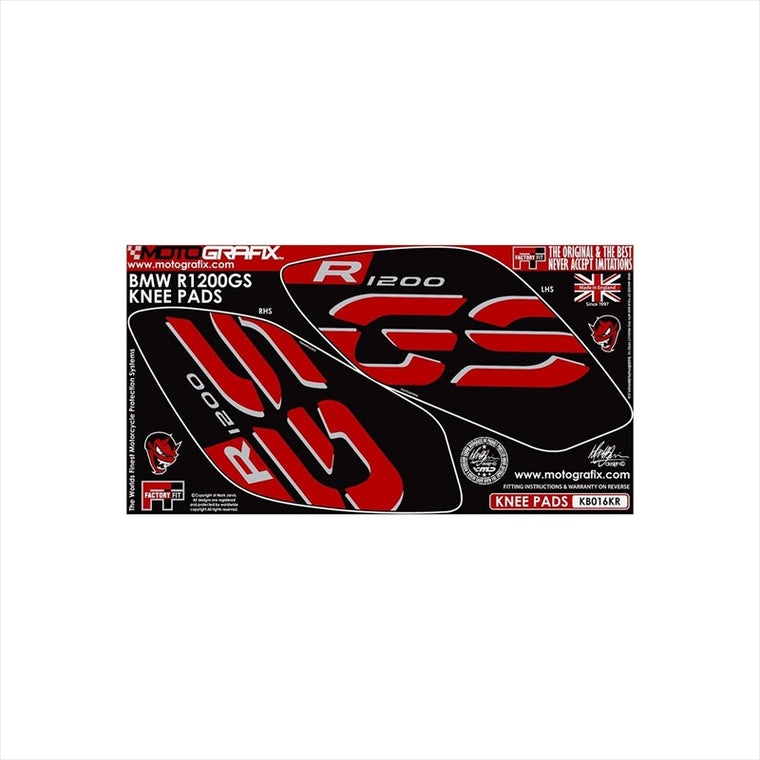 モトグラフィックス｜ボディパッド KNEE BLK/RED ｜MT-KB016KR