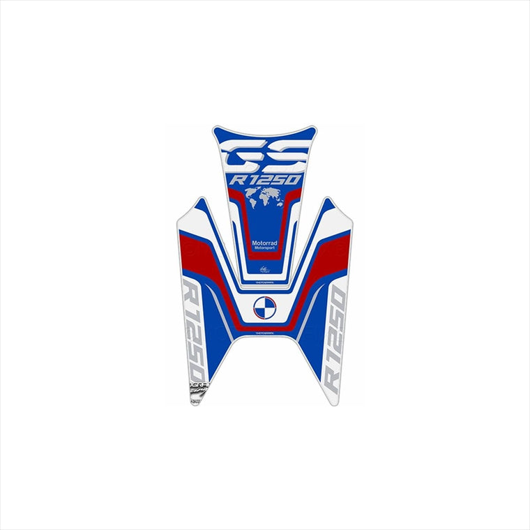 モトグラフィックス｜タンクパッド RED/WHT/BLU/SLV ｜MT-TB037RWBS