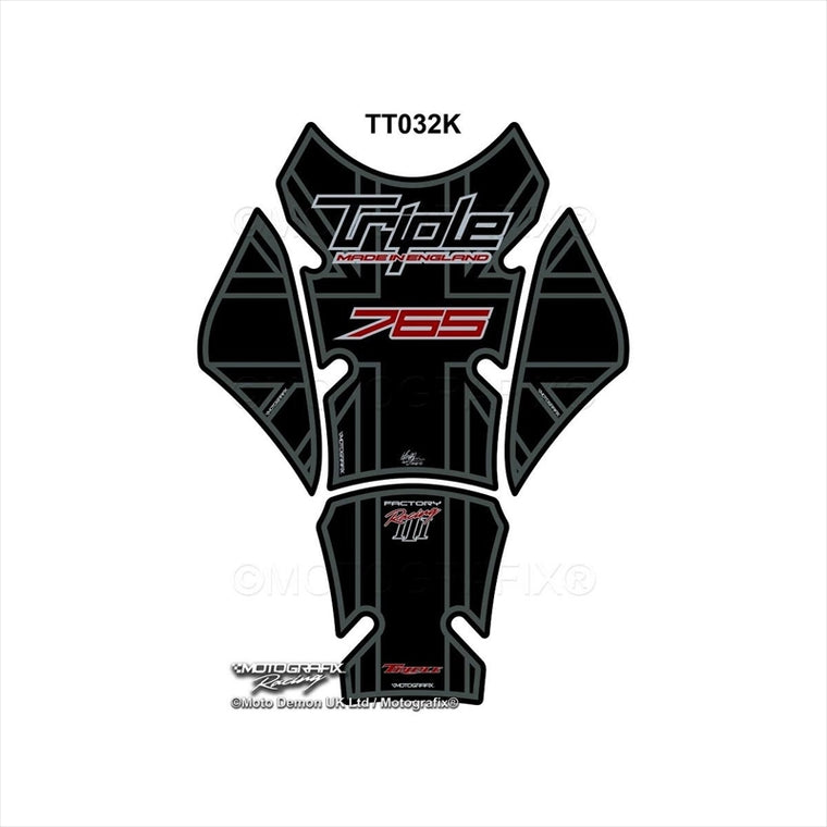 モトグラフィックス｜タンクパッド BLK/GRY ｜MT-TT032K