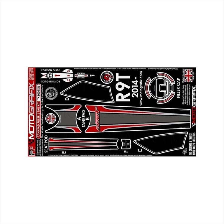モトグラフィックス｜ボディパッド TANK＆SEAT KIT ｜MT-TKB001KR