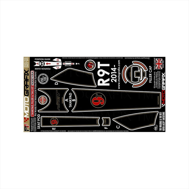 モトグラフィックス｜ボディパッド TANK＆SEAT KIT ｜MT-TKB001KRA