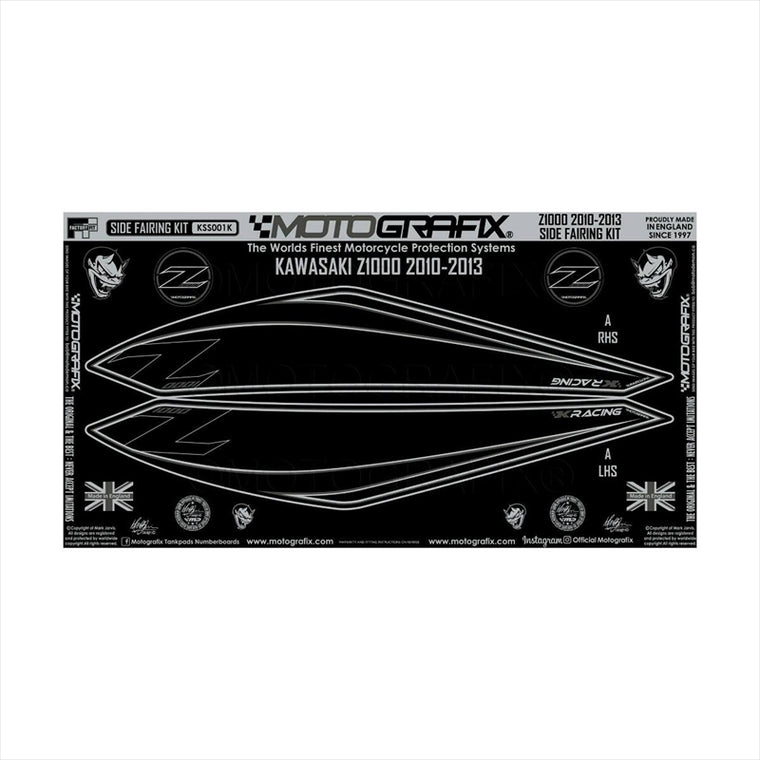 モトグラフィックス｜ボディパッド SIDE FAIRING ｜MT-KSS001K