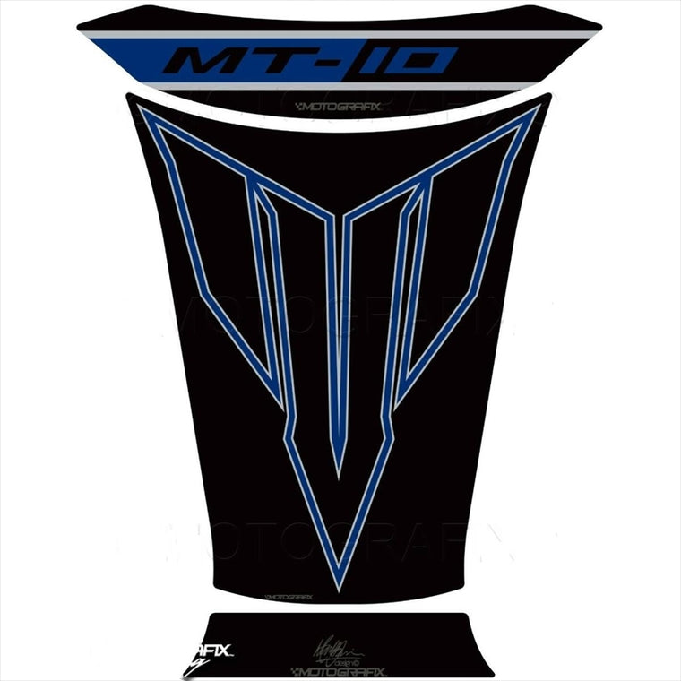 モトグラフィックス｜タンクパッド BLK/BLU ｜MT-TY027KBS