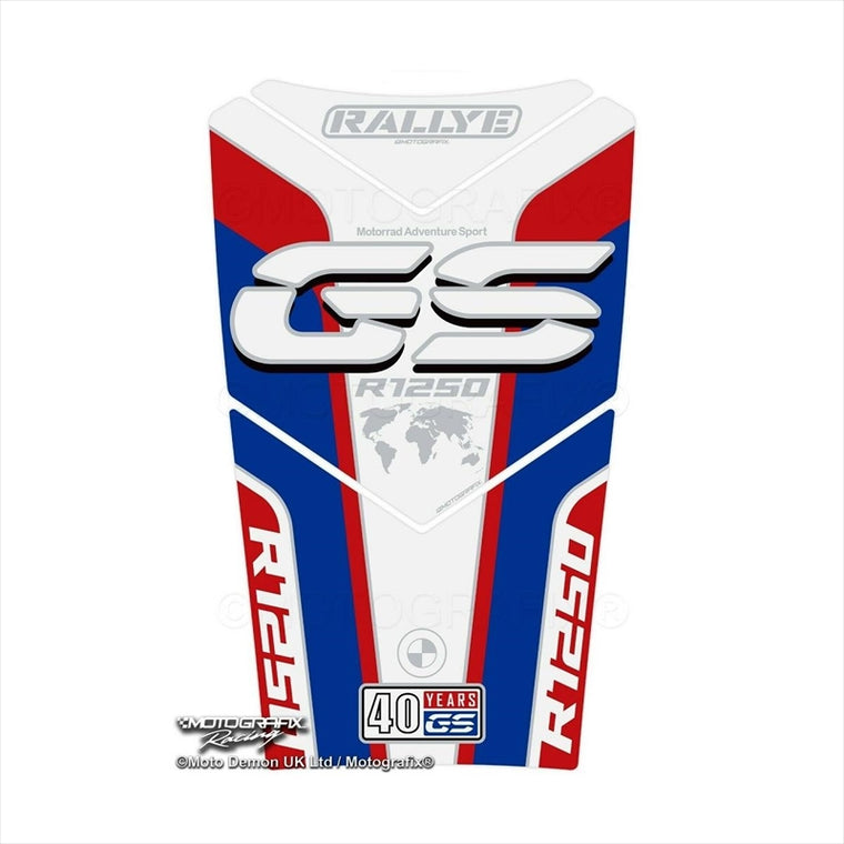 モトグラフィックス｜タンクパッド WHT/RED/BLU ｜MT-TB051WBR
