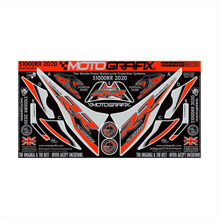モトグラフィックス｜ボディパッド REAR ｜MT-RB017HS
