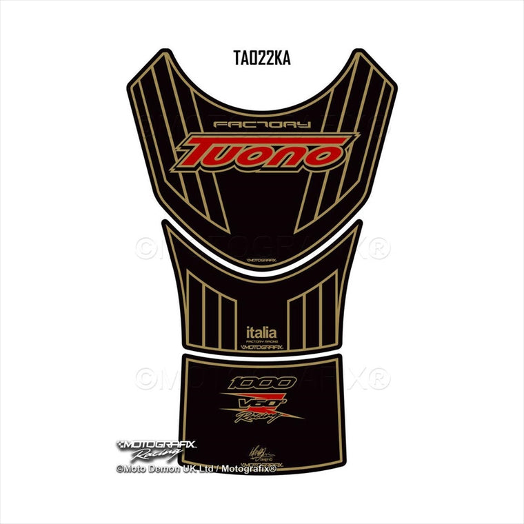 モトグラフィックス｜タンクパッド BLK/RED/GLD ｜MT-TA022KA
