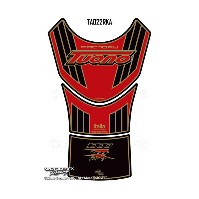 モトグラフィックス｜タンクパッド RED/BLK/GLD ｜MT-TA022RKA