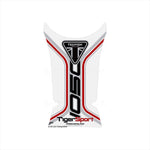モトグラフィックス｜タンクパッド WHT/BLK/RED ｜MT-TT041WR