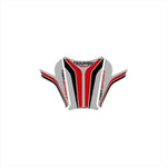 モトグラフィックス｜タンクパッド STEEL/BLK/RED ｜MT-TT047SR