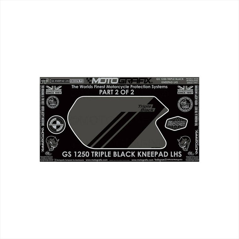 モトグラフィックス｜ボディパッド KNEE 左側 ｜MT-KB032TB-P2