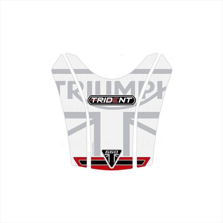 モトグラフィックス｜タンクパッド WHT/BLK/RED ｜MT-TT048SWR