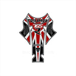 モトグラフィックス｜タンクパッド RED/WHT/BLK ｜MT-TT035KR