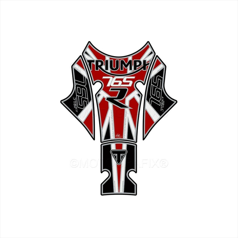 モトグラフィックス｜タンクパッド RED/WHT/BLK ｜MT-TT035KR