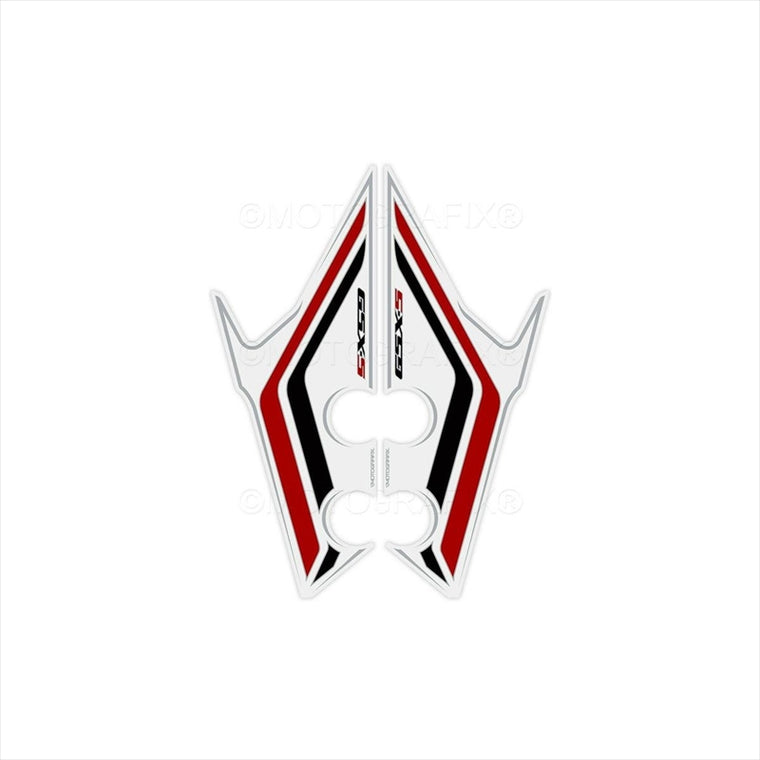 モトグラフィックス｜フロントフェンダーキット WHT/BLK/RED｜MT-SFF002WKR