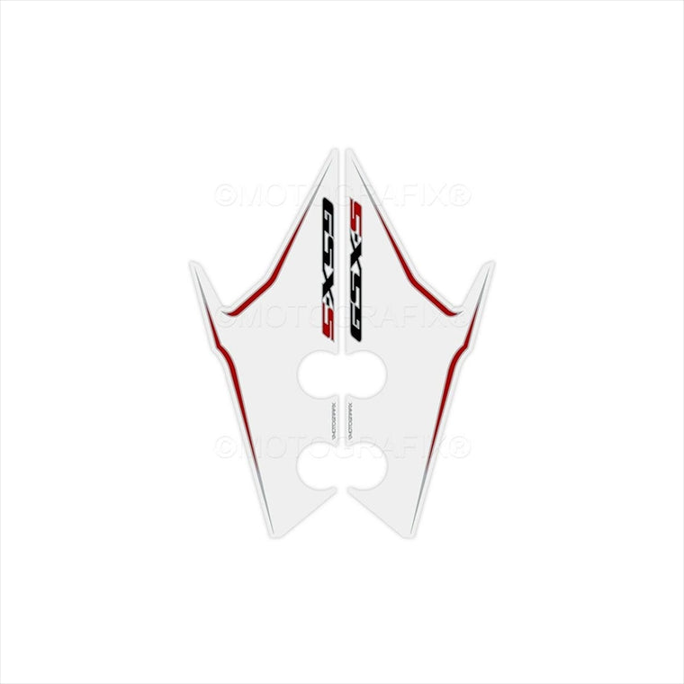 モトグラフィックス｜フロントフェンダーキット WHT/BLK/RED｜MT-SFF002WR