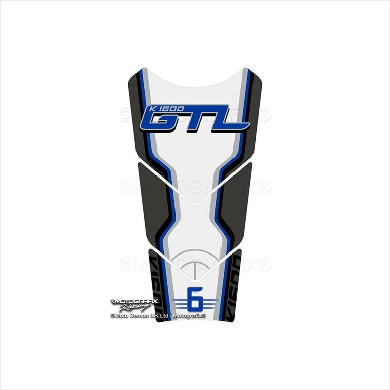 モトグラフィックス｜タンクパッド WHT/GRY/BLU ｜MT-TB060WBE