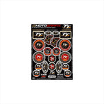 モトグラフィックス｜BLACK 3D GEL BADGE KIT ｜MT-IOMTTBS22K
