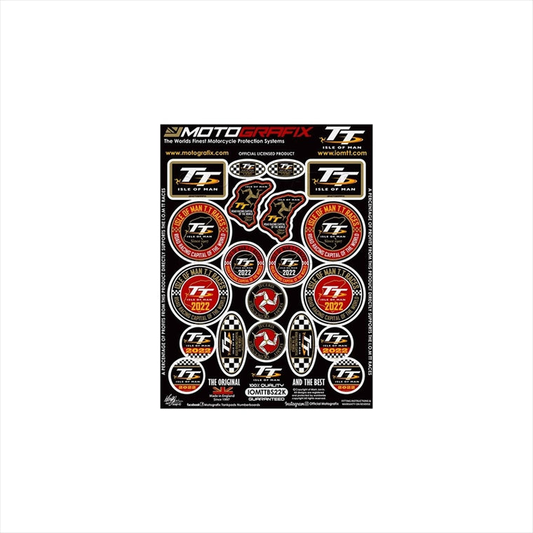 モトグラフィックス｜BLACK 3D GEL BADGE KIT ｜MT-IOMTTBS22K