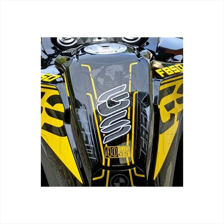 モトグラフィックス｜タンクパッド BLK/GRY/YEL ｜MT-TB047KY