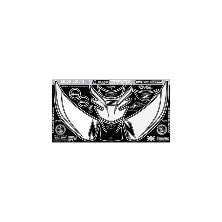 モトグラフィックス｜ボディパッド KNEE/TANK PAD ｜MT-KK019WW
