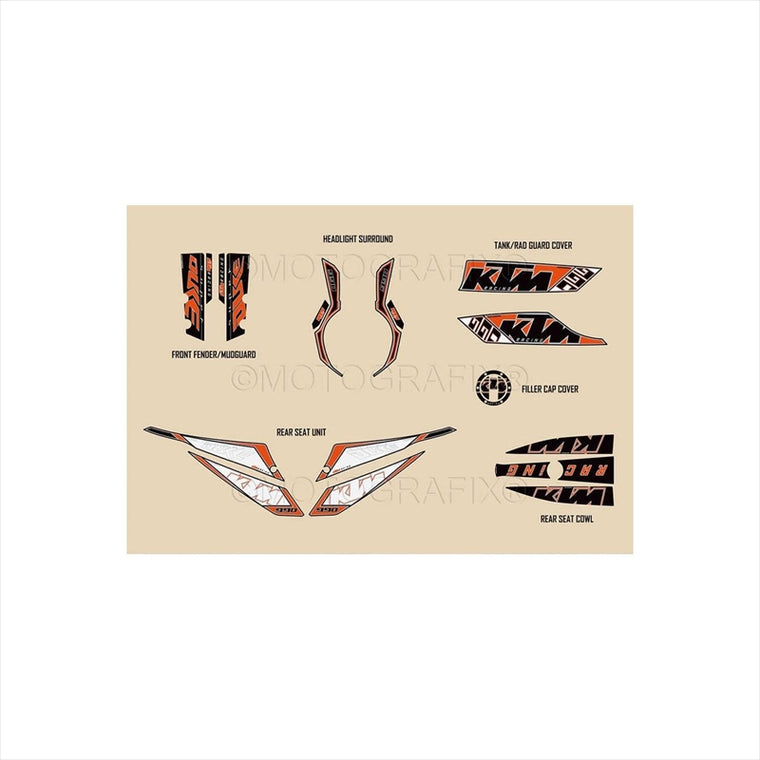 モトグラフィックス｜Full Paint Protection｜MT-KTM9901O