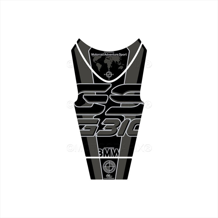 モトグラフィックス｜タンクパッド BLK/GRY｜MT-TB046TB