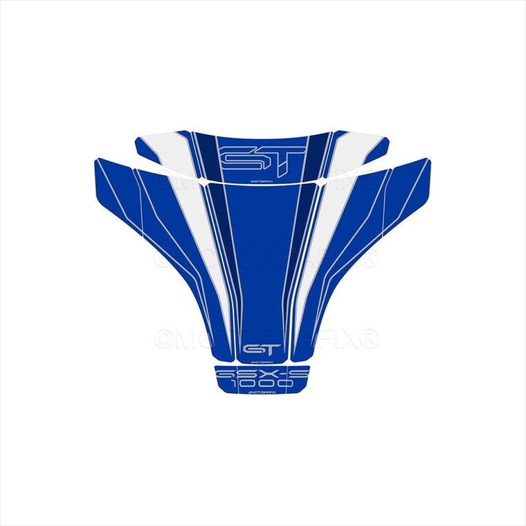 モトグラフィックス｜タンクパッド BLU/WHT｜MT-TS039BBW