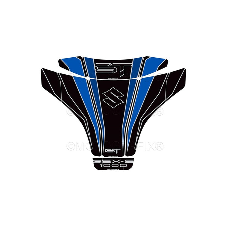 モトグラフィックス｜タンクパッド BLK/BLU｜MT-TS039KBB