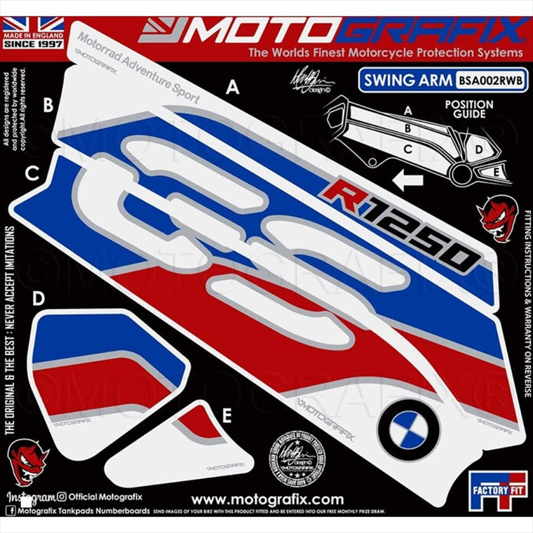 モトグラフィックス｜Swingarm Protector｜MT-BSA002RWB