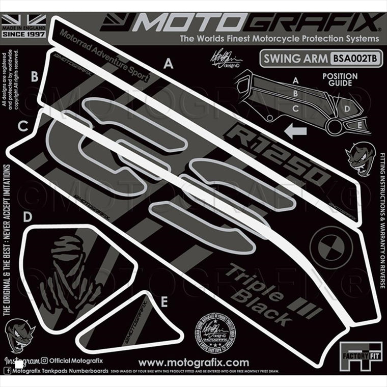 モトグラフィックス｜Swingarm Protector｜MT-BSA002TB