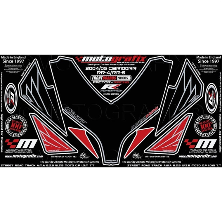 モトグラフィックス｜FRONT BODY PAD｜MT-NH005KR