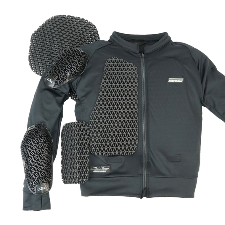ラフアンドロード｜ボディープロテクタージャケット ブラック XL｜RR10111BK5