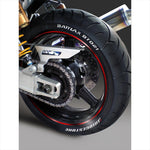 エムディーエフ｜ミラー リムストライプ ミラーレッド 文字なし｜RIM-4M-MR-17&19N