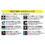 エムディーエフ｜ミラー リムストライプ ミラーレッド 文字なし｜RIM-4M-MR-17&19N