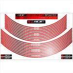 エムディーエフ｜ミラー リムストライプ ミラーレッド 文字あり｜RIM-4M-MR-16&17