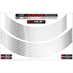 エムディーエフ｜ミラー リムストライプ シルバー 文字なし｜RIM-4M-SV-17&19N