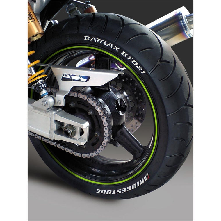エムディーエフ｜リムストライプ グリーン 文字なし｜RIM-4M-GR-16&17N