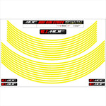 エムディーエフ｜リムストライプ イエロー 文字なし｜RIM-4M-YE-16&18N